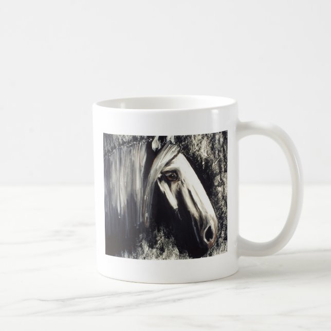 Gray Horse Coffee Mug (Right)