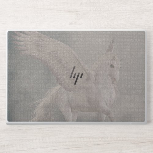 gray horse elegant HP laptop skin