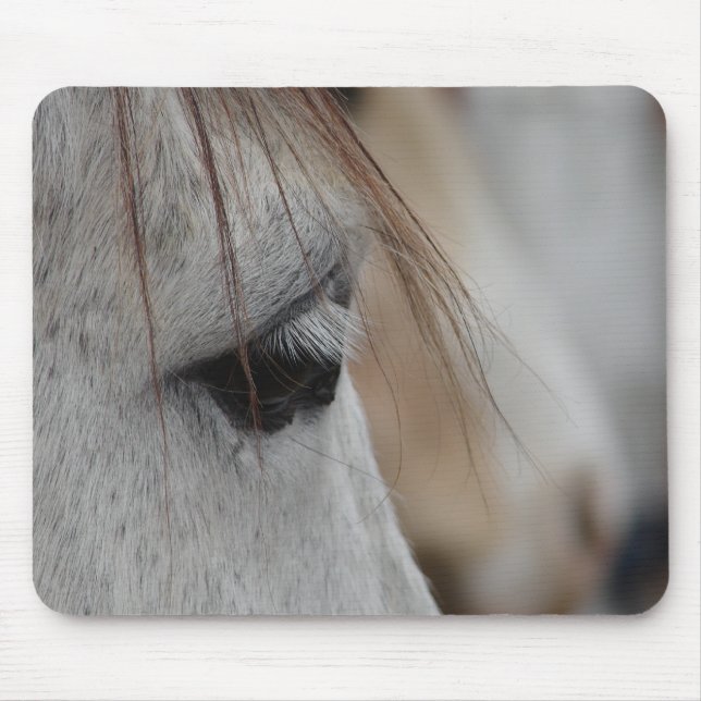 Gray Horse Eye Mouse Pad (Front)