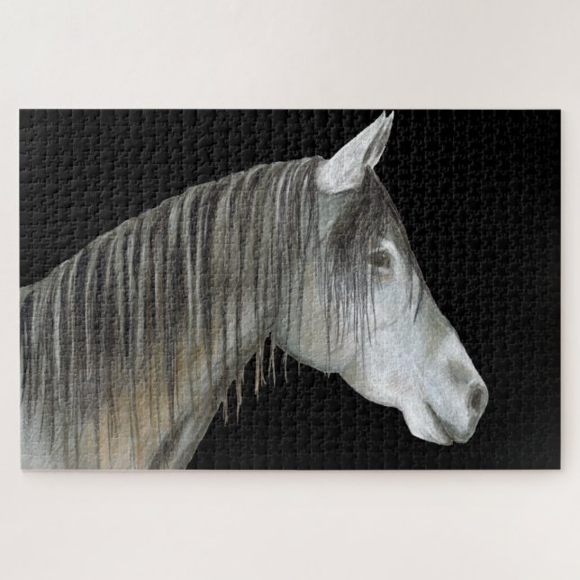 Gray Horse Jigsaw Puzzle (Horizontal)