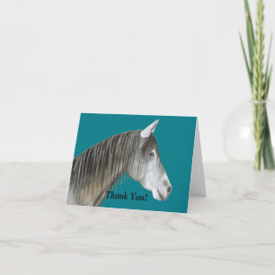 Gray Horse Letterpress Thank You Card