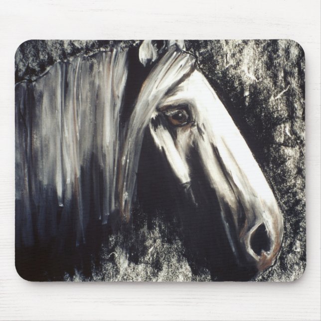 Gray Horse Mouse Pad (Front)