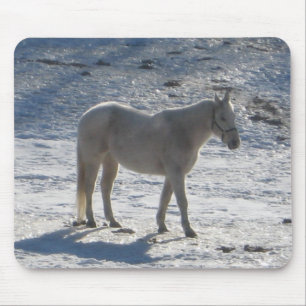 Gray Horse Mousepad