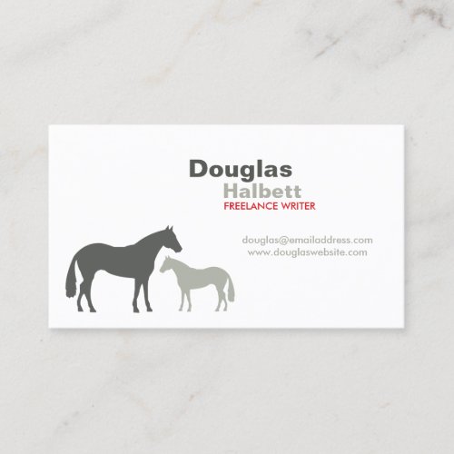 GRAY HORSES No. 2 Business Card