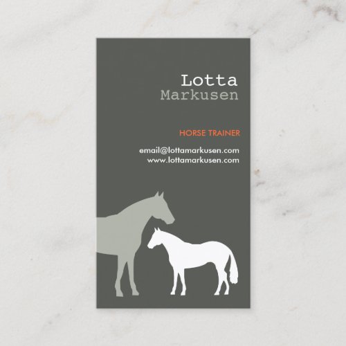 GRAY HORSES No. 3 Business Card