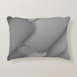 Gray Hues Modern Art Accent Pillow