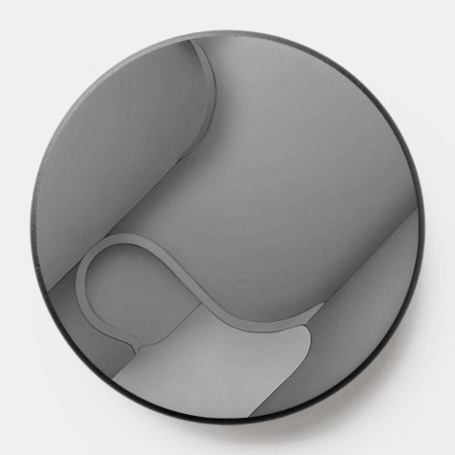 Gray Hues Modern Art  PopSocket
