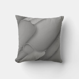 Gray Hues Modern Art Solid Slate Side Throw Pillow
