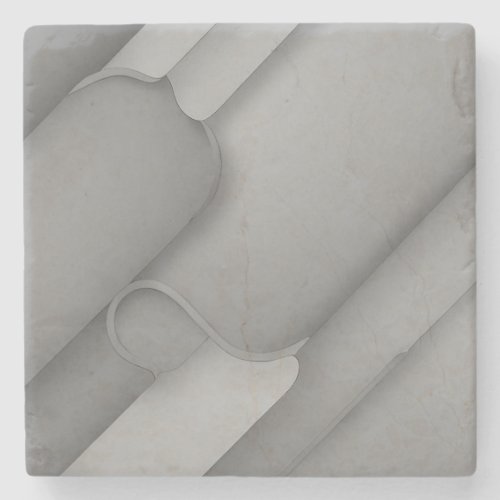 Gray Hues Modern Art  Stone Coaster