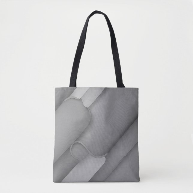 Gray Hues Modern Art  Tote Bag (Front)
