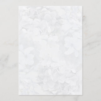 Gray Hydrangea Floral Program Fan Paper
