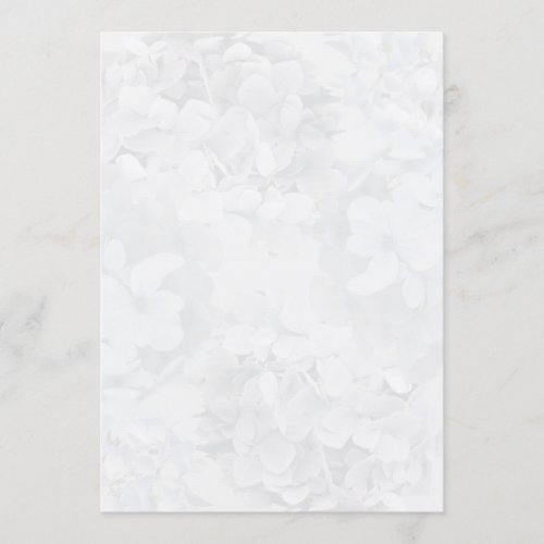 Gray Hydrangea Floral Program Fan Paper