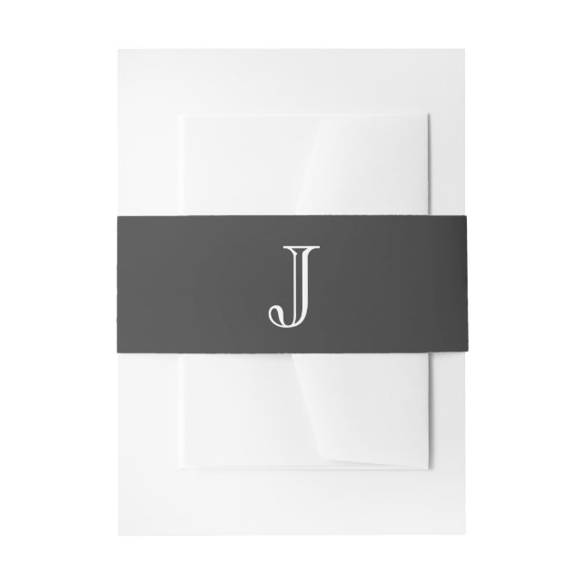 Gray Initial Belly Band (Front Example)