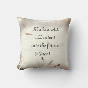 Gray inspirational design throw pillow