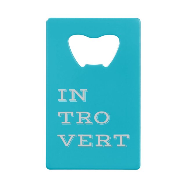 Gray Introvert Bottle Opener (Front)