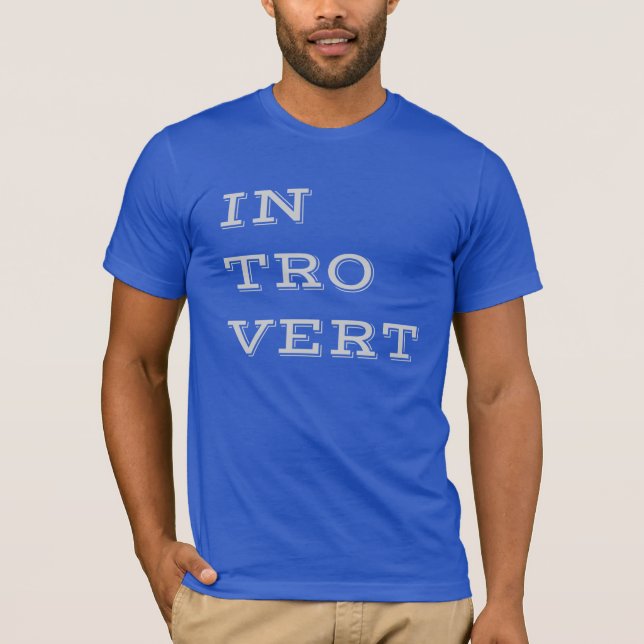 Gray Introvert T-shirt (Front)