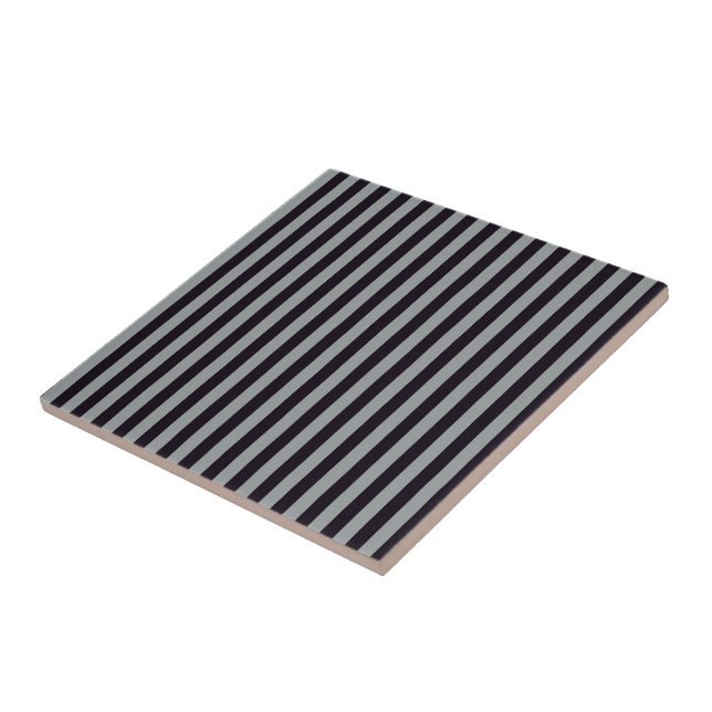 gray jaguar stripes ceramic tile (Side)