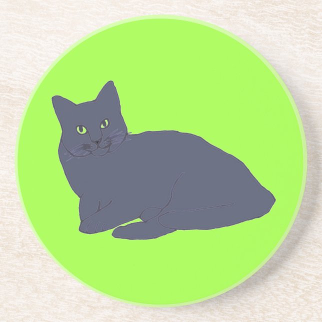 Gray Kitty coasters (Front)