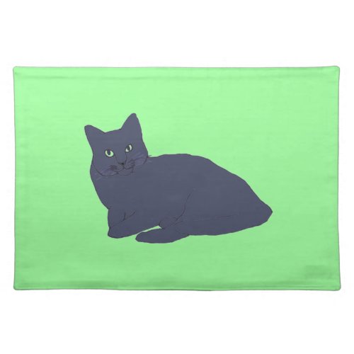 Gray Kitty placemat