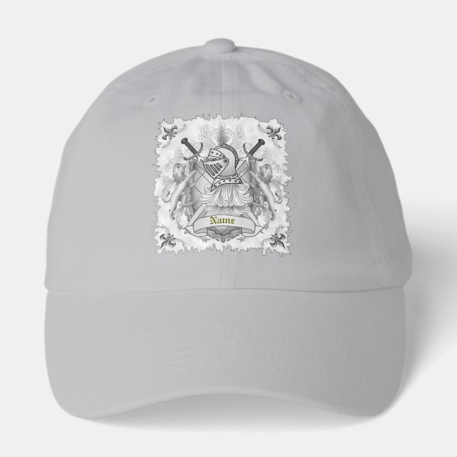 Gray Knight Family Crest Surname Hat (Front)