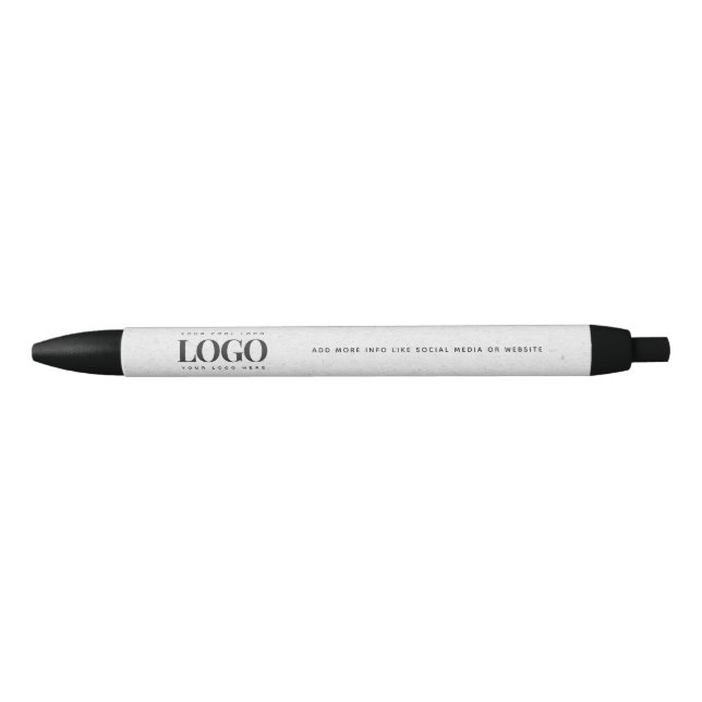 Gray Kraft Company Logo Business Custom Minimal Pen (Front)