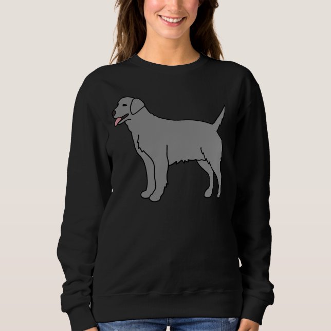 Gray Labrador Dog Sweatshirt (Front)