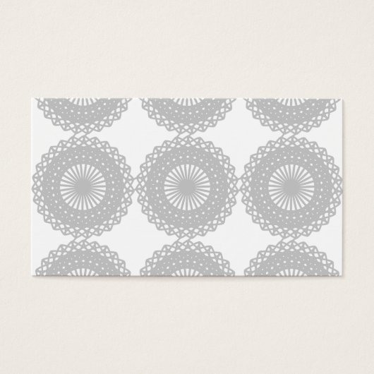 Gray Lace Design Pattern. (Front)