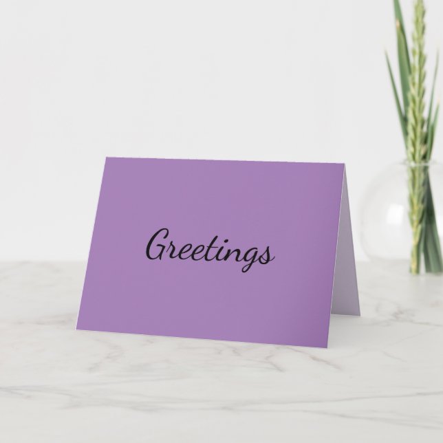 Gray Lavender Card (Front)