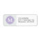 Gray & Lavender Modern Chevron Custom Monogram