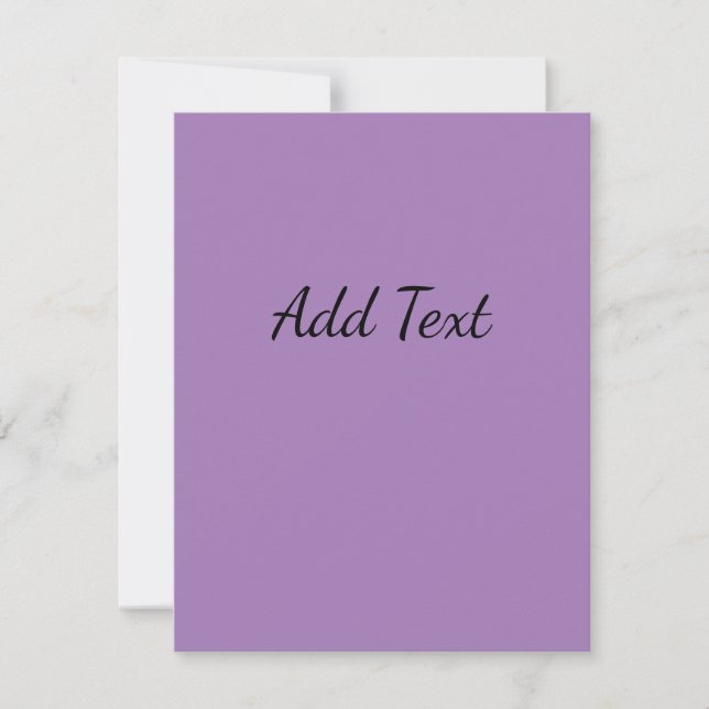 Gray Lavender Note Card (Front)