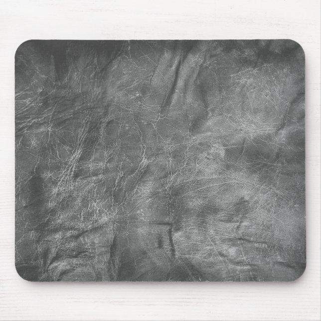 gray leather abstract mouse pad (Front)