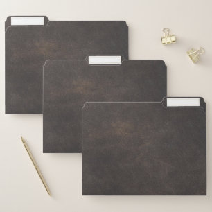 Gray leather file folder