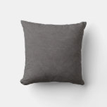 Gray Leather Look (mock Leather) Fabric Pillow at Zazzle