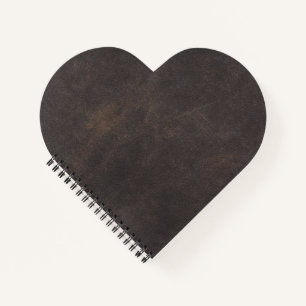 Gray leather notebook