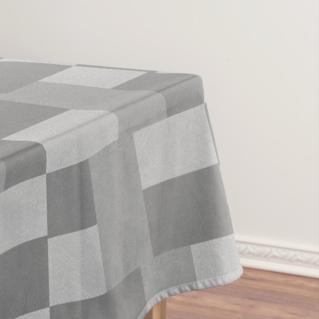 Gray Leather Pattern Tablecloth (In Situ)