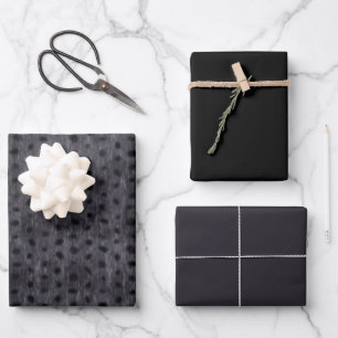 Gray Leopard Wrapping Paper Sheets