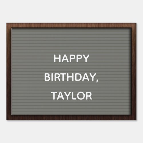 Gray Letterboard Marquee Sign Custom Message Sign