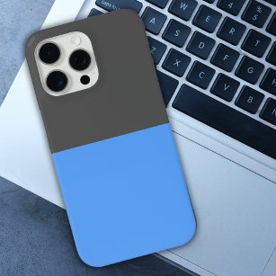 Gray & Light Blue Color Combination iPhone 15 Pro Max Case