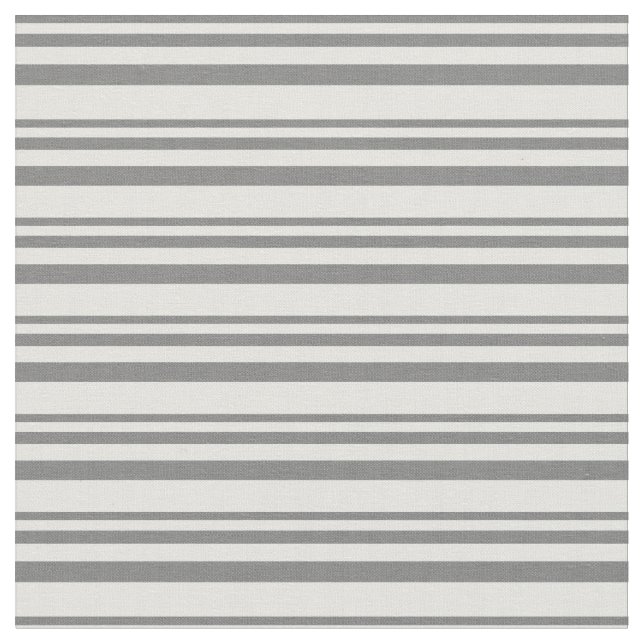 Gray & Light Cyan Striped/Lined Pattern Fabric (Close Up)