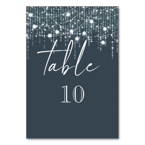 Gray  Light Hanging Lights Table Number