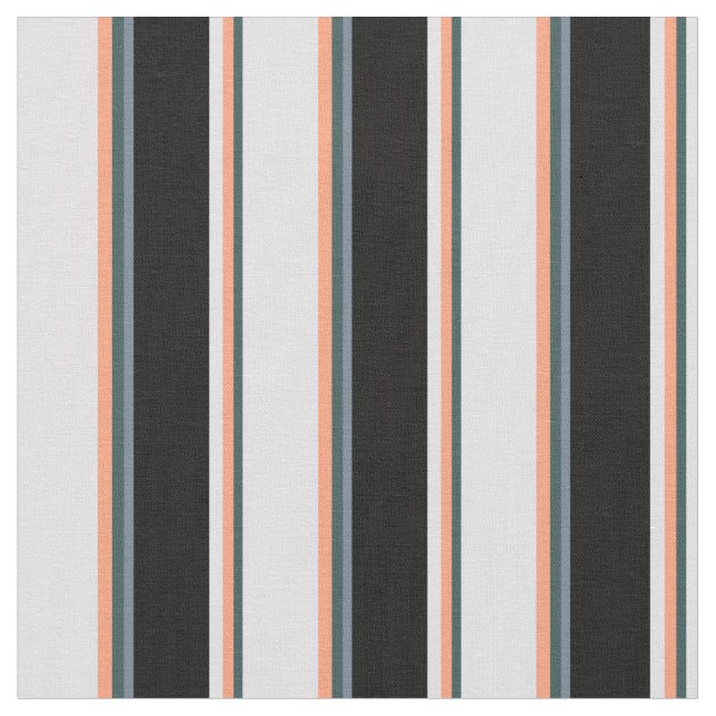 Gray, Light Salmon, Lavender, Black & Slate Gray Fabric (Close Up)