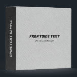 Gray Linen Burlap Fabric Look Black Accents Binder<br><div class="desc">An elegant,  simple image of a linen burlap fabric look. Touch of black faux line accents. ( This is an image of linen burlap and not real linen).</div>