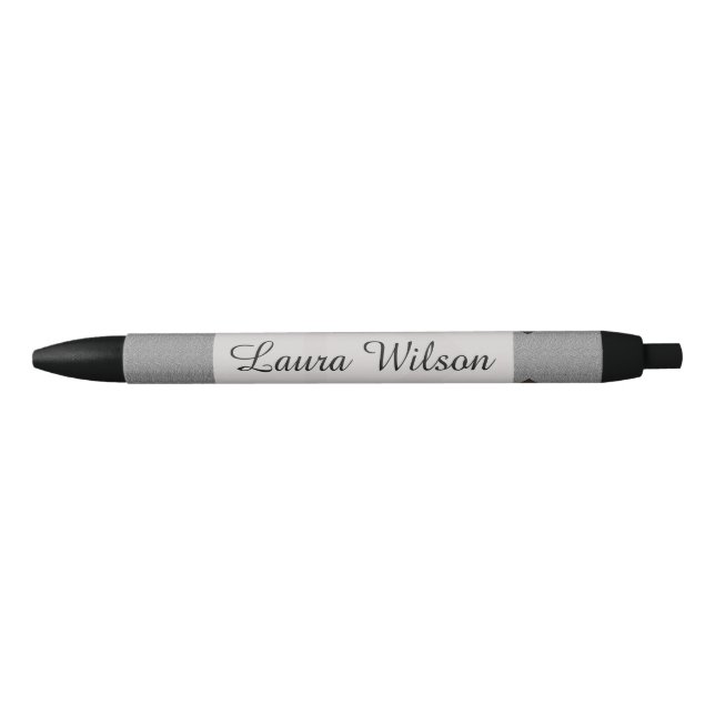 Gray Lines Pattern Elegant Customizable Pen (Front)