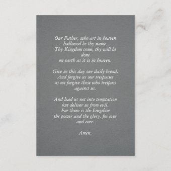 Gray Lines Photo Prayer Enclosure Card | Zazzle