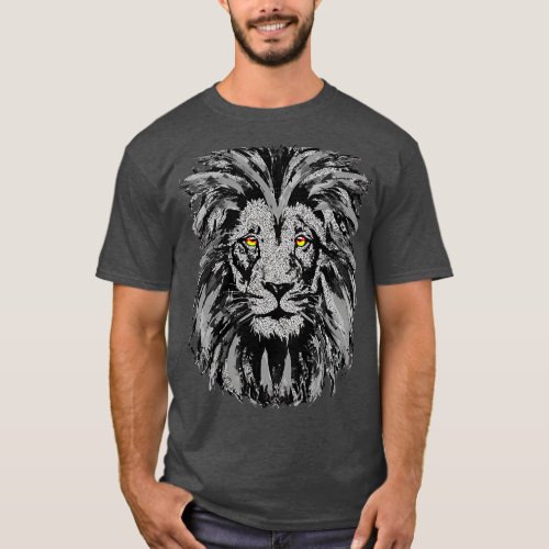 Gray Lion Apron Gray Lion Face Apron T_Shirt