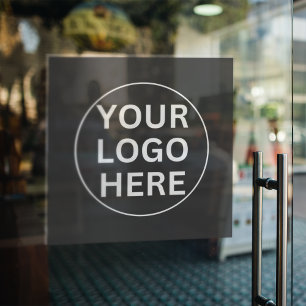 Gray Logo l Professional Company Business Promo Window Cling