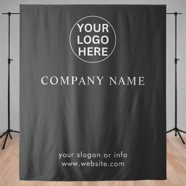 Gray Logo l Professional Corporate Events Backdrop (Creator Uploaded)