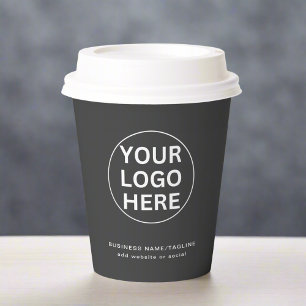 Gray Logo l Professional Promotional Business Paper Cups