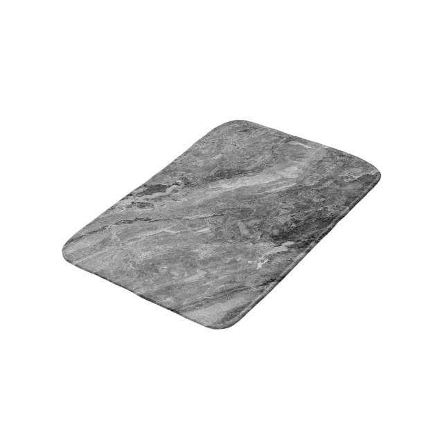 Gray marble bath mat (Angled)