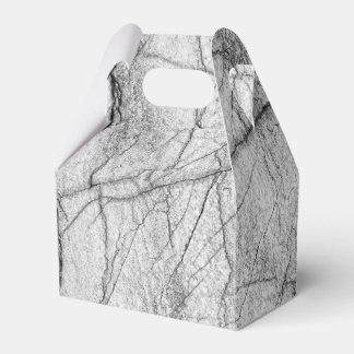 Gray Marble Dappled Concrete Favor Boxes